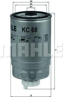 KNECHT/MAHLE Фильтр топливный OPEL VecA/B/AstF/OmA/B/FronA (813565, KC68) KNECHT/MAHLE Фильтр топливный OPEL VecA/B/AstF/OmA/B/FronA (813565, KC68)