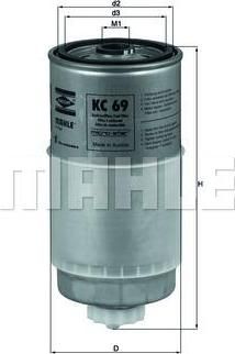 KNECHT/MAHLE Фильтр топливный AD 80/100/A6 VW B5 дизель -00 (028127435A, KC69) KNECHT/MAHLE Фильтр топливный AD 80/100/A6 VW B5 дизель -00 (028127435A, KC69)