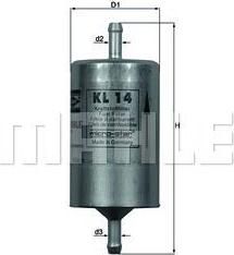 KNECHT/MAHLE Фильтр топливный OPEL VecA/B/AstF/OmA VW Polo Caddy (6N0201511A, KL14) KNECHT/MAHLE Фильтр топливный OPEL VecA/B/AstF/OmA VW Polo Caddy (6N0201511A, KL14)