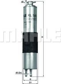 KNECHT/MAHLE Фильтр топливный E46 01- (13321439407, KL149) KNECHT/MAHLE Фильтр топливный E46 01- (13321439407, KL149)