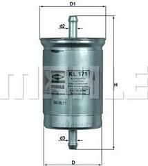 KNECHT/MAHLE Фильтр топливный NISSAN Alm/Max 95-00 (164000W005, KL171) KNECHT/MAHLE Фильтр топливный NISSAN Alm/Max 95-00 (164000W005, KL171)