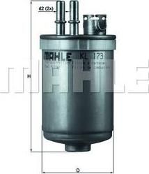 KNECHT/MAHLE Фильтр топливный FORD (KL173) KNECHT/MAHLE Фильтр топливный FORD (KL173)