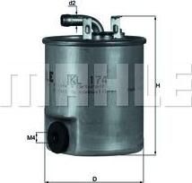 KNECHT/MAHLE Фильтр топливный MB (6110920101, KL174) KNECHT/MAHLE Фильтр топливный MB (6110920101, KL174)