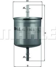 KNECHT/MAHLE Фильтр топливный VOLVO 40/60/80/XC90/XC70 (30620512, KL196) KNECHT/MAHLE Фильтр топливный VOLVO 40/60/80/XC90/XC70 (30620512, KL196)