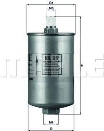 KNECHT/MAHLE Фильтр топливный AD (811133511A, KL29) KNECHT/MAHLE Фильтр топливный AD (811133511A, KL29)