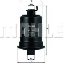 KNECHT/MAHLE Фильтр топливный Toyota Carina E (2330016220, KL560) KNECHT/MAHLE Фильтр топливный Toyota Carina E (2330016220, KL560)