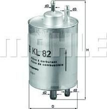 KNECHT/MAHLE Фильтр топливный MB M112/113 (24773001, KL82) KNECHT/MAHLE Фильтр топливный MB M112/113 (24773001, KL82)