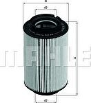 KNECHT/MAHLE Фильтр топливный AD SEAT SKODA VW (1K0127434A, KX178D)