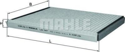 Knecht/Mahle LAK 447 фильтр, воздух во внутренном пространстве на KIA CARENS IV