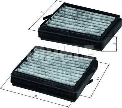 KNECHT/MAHLE Фильтр салонный MB W203 угольный (2038300518, LKK116/S) KNECHT/MAHLE Фильтр салонный MB W203 угольный (2038300518, LKK116/S)