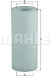 Knecht/Mahle LX 126 воздушный фильтр на PEUGEOT 309 II (3C, 3A)