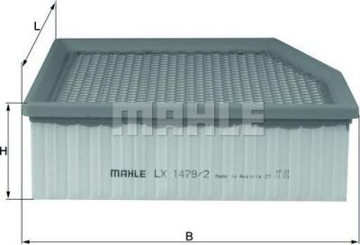 Knecht/Mahle LX 1479/2 воздушный фильтр на VW PHAETON (3D_)
