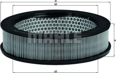 Knecht/Mahle LX 2 воздушный фильтр на TOYOTA CELICA купе (RA4_, TA4_)