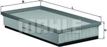 Mahle/Knecht Фильтр воздушный VW Tou AD PORSCHE /для пыльных условий (LX20241)