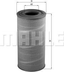 Knecht/Mahle LX 619 воздушный фильтр на MAN NЬ