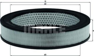 Knecht/Mahle LX 8 воздушный фильтр на MAZDA 626 III (GD)