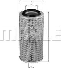 Knecht/Mahle LX 83 воздушный фильтр на MERCEDES-BENZ T1 фургон (602)