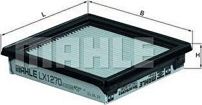 KNECHT/MAHLE Фильтр воздушный NISSAN Mic 03-> (16546AX600, LX1270) KNECHT/MAHLE Фильтр воздушный NISSAN Mic 03-> (16546AX600, LX1270)