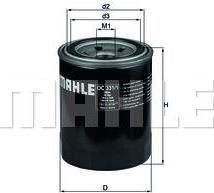 Knecht/Mahle OC 331/1 масляный фильтр на SUZUKI GRAND VITARA I (FT)