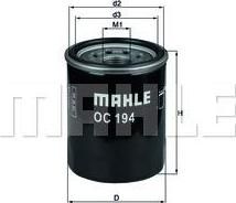 KNECHT/MAHLE Фильтр масляный MAZ NIS SUB KIA HYU FOR INFINITI G35 (0FE3R14302, OC194) KNECHT/MAHLE Фильтр масляный MAZ NIS SUB KIA HYU FOR INFINITI G35 (0FE3R14302, OC194)