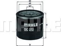 KNECHT/MAHLE Фильтр масляный OPEL AscC Fiat Lanci (650386, OC272) KNECHT/MAHLE Фильтр масляный OPEL AscC Fiat Lanci (650386, OC272)