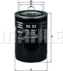 KNECHT/MAHLE Фильтр масляный OPEL OmA 2.3D (650372, OC33) KNECHT/MAHLE Фильтр масляный OPEL OmA 2.3D (650372, OC33)