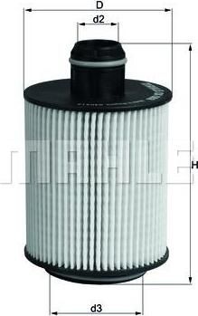 Knecht/Mahle OX 553D масляный фильтр на PEUGEOT BIPPER Tepee