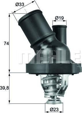 Knecht/Mahle TI 200 82 термостат, охлаждающая жидкость на FORD RANGER (TKE)