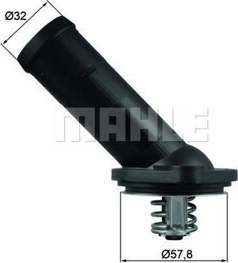 Knecht/Mahle TI 225 92D термостат, охлаждающая жидкость на SKODA OCTAVIA Combi (1Z5)