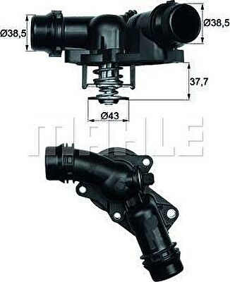 KNECHT/MAHLE Термостат E46/E39/E60 X3 X5 Z3 Z4 (1153 0 139 877, TM 13 97) KNECHT/MAHLE Термостат E46/E39/E60 X3 X5 Z3 Z4 (1153 0 139 877, TM 13 97)