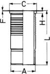 Kolbenschmidt 89859110 гильза цилиндра на MAN TGA