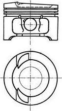 KOLBENSCHMIDT Поршнекомплект VW VR6 AAA d81.0+0.5 92- KS Original (91033610)