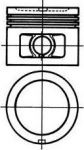 Kolbenschmidt 92776600 поршень на VOLVO 240 Kombi (P245)