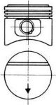 KOLBENSCHMIDT Поршнекомплект Mercedes W124/W461/208/210/308/310/408-410 M102 2.3 (93671600)