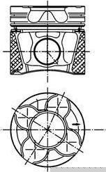 KOLBENSCHMIDT Поршнекомплект Audi A4/6/8/VW Passat 2,5 TDI AFB/AKN 4-6Cyl. -03 (99777600)