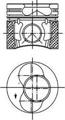 Kolbenschmidt 99842600 поршень на VW GOLF IV (1J1)