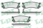 LPR 05P038 Колодки тормозные дисковые MAZDA 626 87-97/929 87-91/XEDOS 9/MPV 95-99 задние (572248)