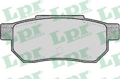 LPR 05P072 Колодки тормозные дисковые задние HONDA CIVIC Mk V (EJ9, EK3/4) 1995/11 - 2001/02 с датчиком (572134)