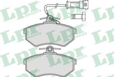 LPR 05P1137 Колодки тормозные дисковые перед. VAG A80/A4 1,6-2,8L 90-00 (8A0698151)
