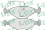 LPR 05P1204 Колодки тормозные дисковые FIAT PALIO 96- передние (9947996)