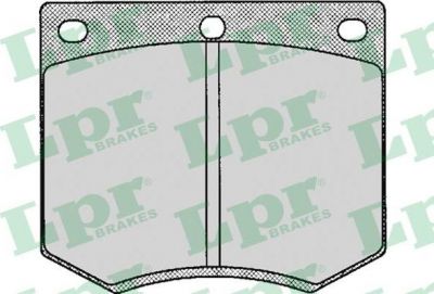 LPR 05P126 Колодки тормозные дисковые FORD GRANADA/TAUNUS 70-85 передние (571247)