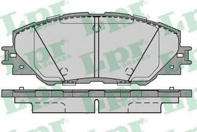 LPR 05P1282 Колодки тормозные передние TOYOTA RAV 4 05> (0446542140)
