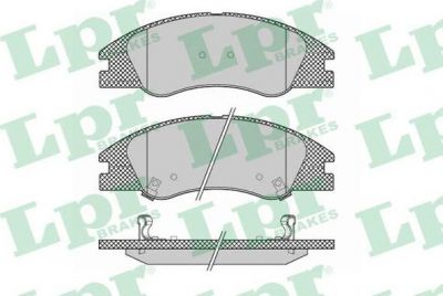 LPR 05P1349 Колодки тормозные пер. Kia Cerato 04> (581012FA10)