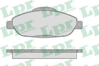 LPR 05P1471 Колодки тормозные передние PEUGEOT 308 07- 3008 09- (425393)