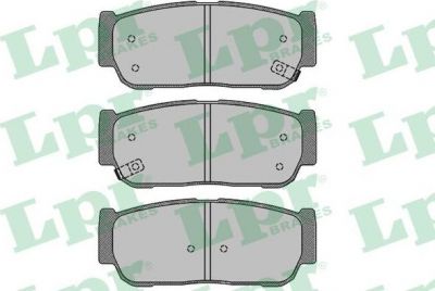 LPR 05P1504 Колодки тормозные дисковые SSANGYONG REXTON 08-/KYRON 05- задние (48413091A1)