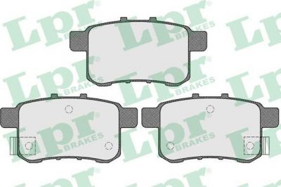 LPR 05P1569 Колодки тормозные HONDA ACCORD 2.0-2.4 МКПП 08- задние