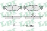 LPR 05P1614A комплект тормозных колодок, дисковый тормоз на MERCEDES-BENZ SPRINTER 2-t автобус (901, 902)
