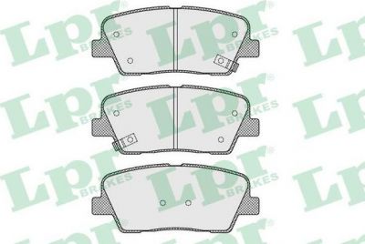 LPR 05P1625 Колодки тормозные задние HYUNDAI SANTA FE 09- KIA SORENTO 09- (583022PA70)