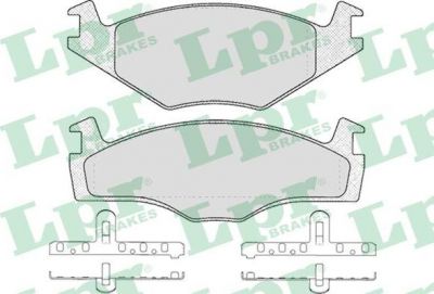 LPR 05P225 Колодки тормозные передние VW G2 G3 (1H0698151)