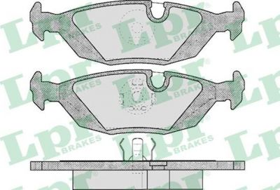 LPR 05P238 Колодки тормозные дисковые E30/E28/E24/E23 задние (34321154398)
